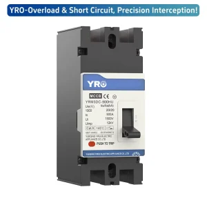 YRO Mccb Breaker 1500V Supplier for Commercial Building Adjustable IEC Overload Protection Interruttore Scatolato Prezzo