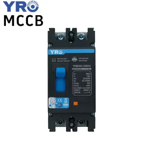 YRO Newest PV Molded Case Circuit Breaker DC Types of Home Industry Electric MCCB 250A Double Pole CE Certification