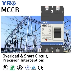 YRO Solar Molded Case DC Circuit Breaker 2P 630Amp Bulk Order Battery Short circuit Protection PV MCCB for Generator