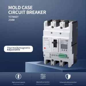 YSTM6EY 250M MCCB 50kA 400V Electronic Trip Unit for Heavy Duty Industrial Applications