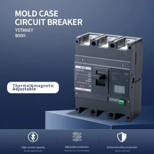 YSTM6EY 800H 800A 3P Molded Case Circuit Breaker (MCCB) Electronic Trip Unit 85KA Breaking Capacity 400V 690V Rated
