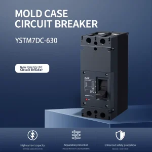 YSTM7DC 630 2P Solar PV Molded Case Circuit Breaker (MCCB) DC1000V 1500V 400A 630A