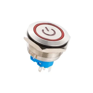 YUDA 25mm Metal Ring Power Illuminated Push Button Switch IP65 IP67 Waterproof LED Red Yellow Blue White Green Colors12 240V
