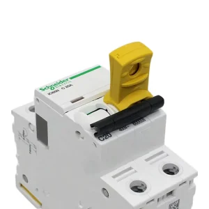 Yellow Pin-Out MCBL Electric Circuit Breaker Lockouts Miniature Padlock for Door Usage Without Tools