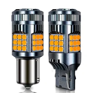 Yellow Red White Waterproof 1156 1157 7740 Motorcycle DRL Brake LED Car Turn Signal Lights