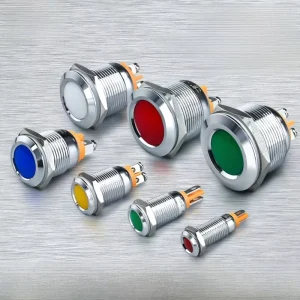 Yijia Metal Signal Light LED Power Work IP Waterproof Indicator Light AD16 22DS 8 12 16 19 22mm
