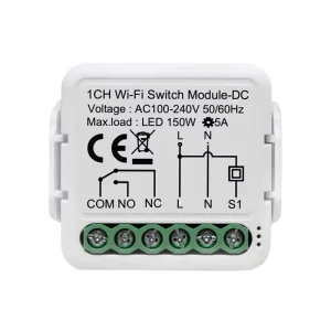 Yiweilian Mini Concealed Switch Wifi Module Dual Control Wireless Remote Switch Mobile Phone App Alexa Voice Control Switch Mini