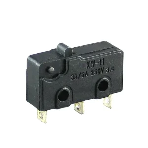 Yongxing KW11 Series 3 Pin Normally Open Normally Closed 3A 5A 250V AC No Lever Miniature Limit Push Button Micro Switch