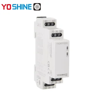 Yoshine YX2M310 Monostable Latching Relay 3PDT 10A 12-240V AC/DC DIN Rail for Industrial Equipment Lighting Control