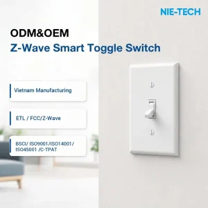 Z-Wave Plus Smart Toggle Switch 15A 120-277V In-Wall Light Switch for Home Automation Alexa Google Home SmartThings