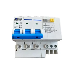 ZCEBOX 56 60Hz 1P+N Pole Residual Current Operated Circuit Breaker with Over Current Protection