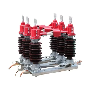 ZHONGSHAO GW4 3 Pole 35KV High Voltage Disconnector Silicone Rubber Power Station Type