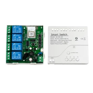 Zigbee 4CH Wifi Smart Remote Control Switch Motor Light Home Automation Module 7-32V Interrupter Breakers