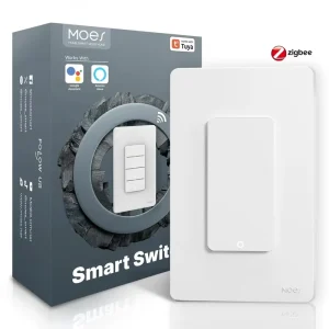 Zigbee Smart Button Switch Smart Home App Remote Control Voice Control American Standard Single Zero Fire Universal Panel