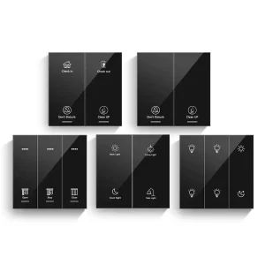Zigbee Smart Touch Light Switch 1/2/3/4 Gang Tuya App Remote Control Wall Switch Tempered Glass Electric