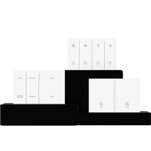 Zigbee Smart Wall Switch Durable Waterproof Plastic Panel with Voice Control and App Control for Hotel Home Use