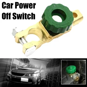 Zinc Alloy Auto Battery Terminal Isolator Kill Switch Remote Quick Disconnect Power Cut Switch 12 24V for Car Truck RV Boat