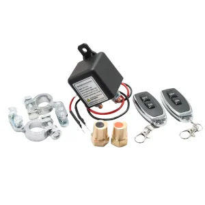 Zingear TN 686 12V 200A Anti theft Car Safety Remote Battery Disconnect Switch with Two Wireless Remote Control Relays